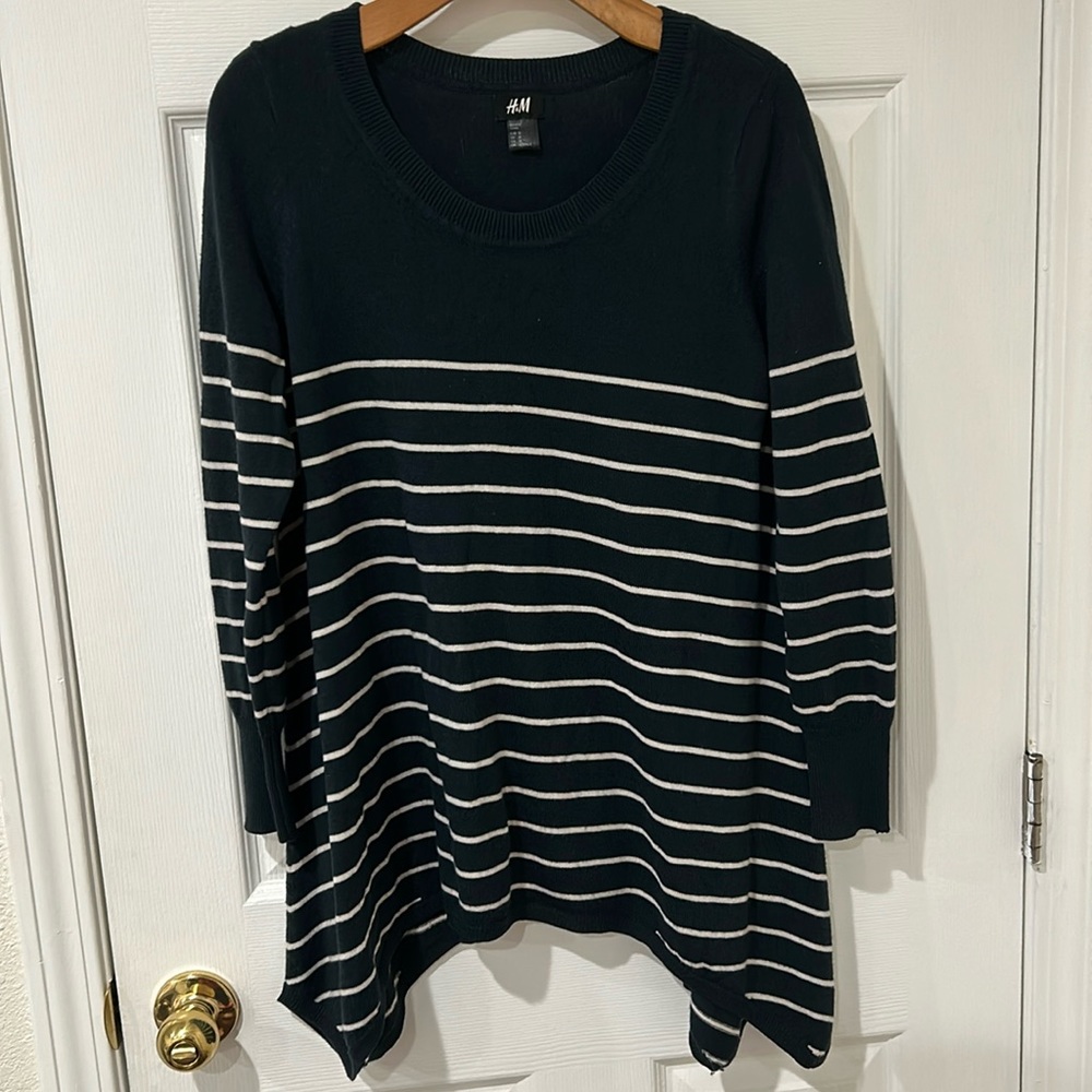 H&M Navy Striped Sweater
